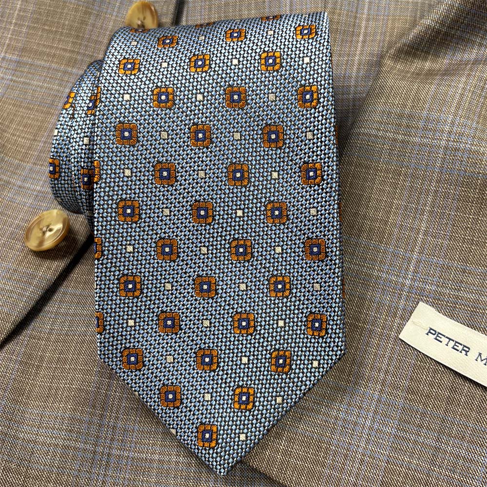 Mid-Blue Square Pattern #157R