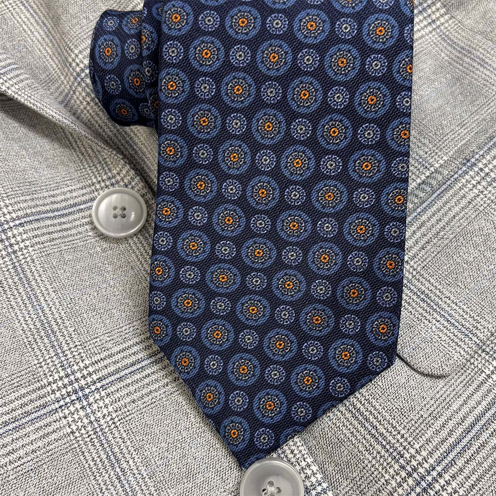 Navy Circle Pattern #155R
