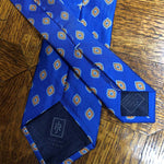 Blue with Orange Medallion #123R